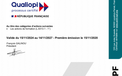 Certificat Qualiopi
